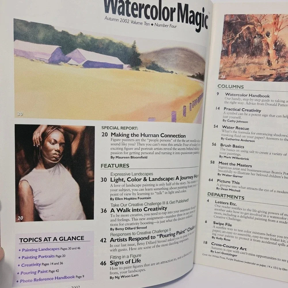 Watercolor Magic Magazine 2002 Full Year Set 4 Issue Spring Summer Autumn Winter